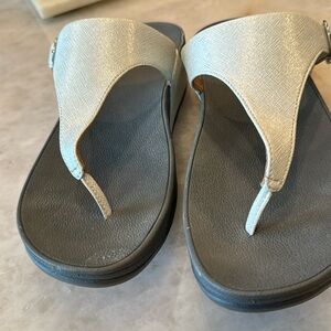 Gold upper with buckle